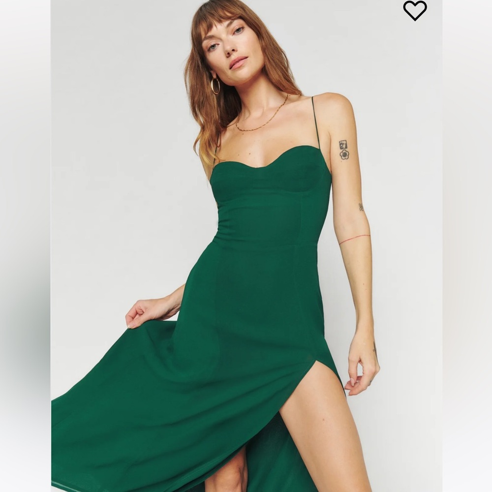 Reformation Juliette Dress size 6 Emerald